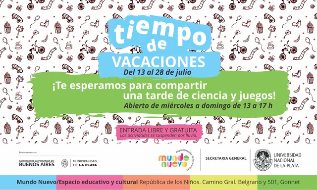 Vacaciones de Invierno 2024 en Mundo Nuevo Vacaciones de Invierno 2024 en Mundo Nuevo