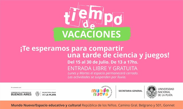 Vacaciones de Invierno 2023 en Mundo Nuevo Vacaciones de Invierno 2023 en Mundo Nuevo